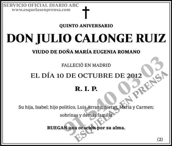 Julio Calonge Ruiz